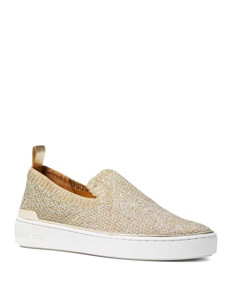 michael michael kors skyler mesh knit slip on sneakers|Michael Michael Kors Skyler Slip.